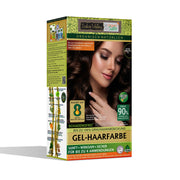 Żelowa farba do włosów, Miedziany Mahoń 5.40, 220g, Indus Valley