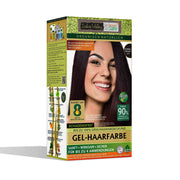 Żelowa farba do włosów, naturalna, Ciemny Brąz, 3.00, 220g, Indus Valley