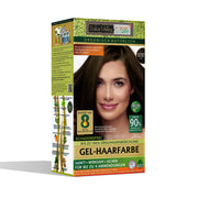 Żelowa farba do włosów, Średni Brąz, 4.00, 220g, Indus Valley