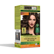 Żelowa farba do włosów, Ciemny Blond, 6.00, 220g, Indus Valley